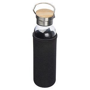 Glass bottle with neoprene sleeve, 600ml