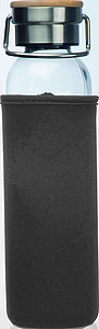 Glass bottle with neoprene sleeve, 600ml