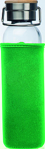Glass bottle with neoprene sleeve, 600ml