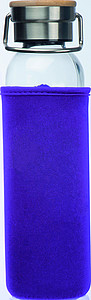 Glass bottle with neoprene sleeve, 600ml