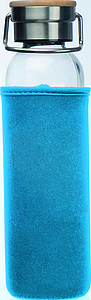 Glass bottle with neoprene sleeve, 600ml