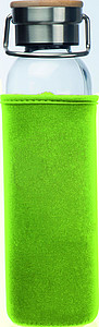Glass bottle with neoprene sleeve, 600ml