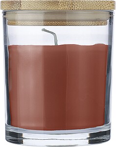 Glass candle, orange