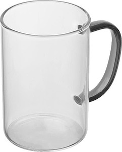Glass Mug with colored Handle