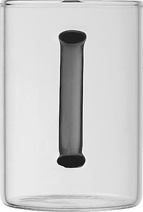 Glass Mug with colored Handle
