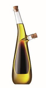 Glass oil and vinegar bottle
