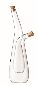Glass oil and vinegar bottle