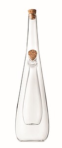 Glass oil and vinegar bottle