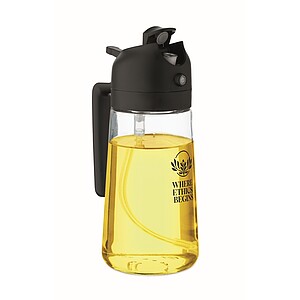 Glass oil dispenser & sprayer, black