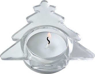 Glass tea light holder Casey