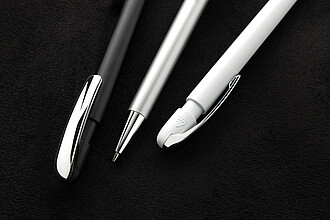 Glide GRS certified R-ABS Metal Clip Pen, black