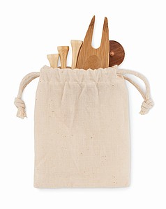 Golf accessories set in pouch