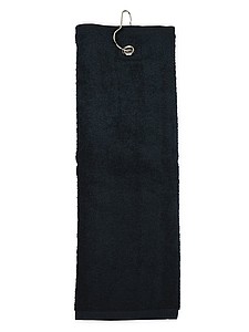 Golf towel 40 x 50 cm, 450 gr/m2 Black