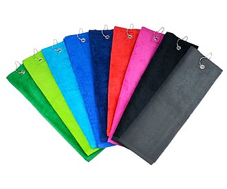 Golf towel 40 x 50 cm, 450 gr/m2 Lime Green