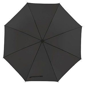 Golf umbrella "Mobile" with carrying pouch, EVA handle and coloured canopy,colour black