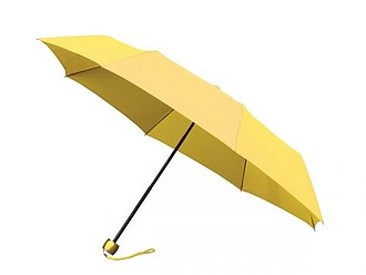 GRANADOS Folding umbrella with black inner part, yellow