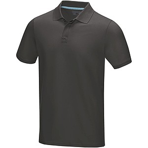 Graphite short sleeve men’s GOTS organic polo