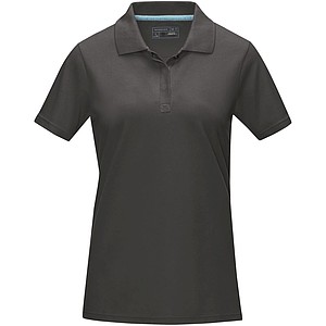 Graphite short sleeve women’s GOTS organic polo