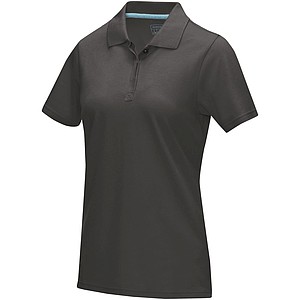 Graphite short sleeve women’s GOTS organic polo