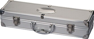 Grill set in case