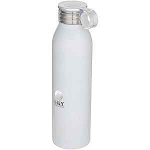 Grom 650 ml RCS recycled stainless steel water bottle, white