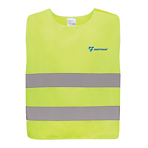 GRS recycled PET high-visibility safety vest 7-12 years
