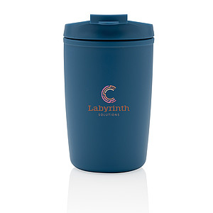 GRS Recycled PP tumbler with flip lid