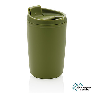 GRS Recycled PP tumbler with flip lid