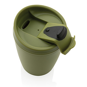 GRS Recycled PP tumbler with flip lid