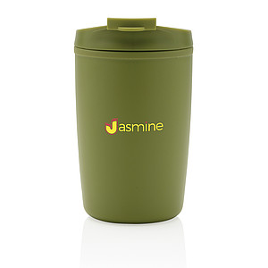 GRS Recycled PP tumbler with flip lid