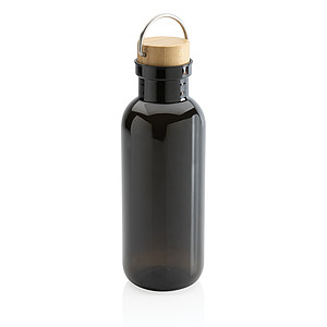 GRS RPET bottle with FSC bamboo lid and handle