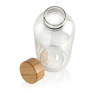 GRS RPET bottle with FSC bamboo lid