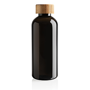 GRS RPET bottle with FSC bamboo lid