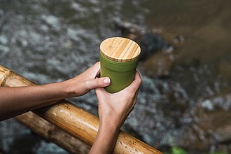 GRS RPP mug with FSC® bamboo lid