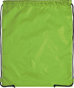 Gym bag made of polyester, light green