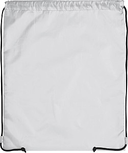 Gym bag made of polyester, white