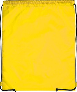 Gym bag made of polyester, yellow