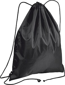 Gymbag made of recycled polyester, black