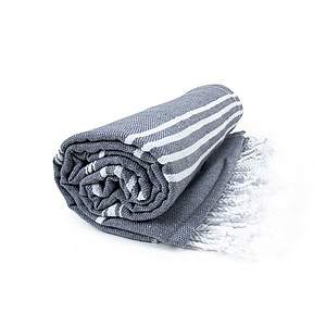 Hamam Sultan Towel, anthracite/white, 100 x 180cm