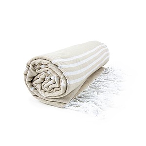 Hamam Sultan Towel, beige/white, 100 x 180cm