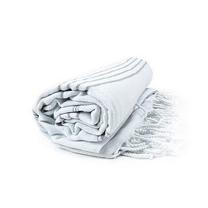 Hamam Sultan Towel, white/grey, 100 x 180m