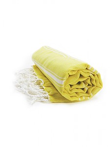 Hamam Sultan Towel, yellow/white, 100 x 180cm
