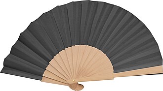 Hand fan, black