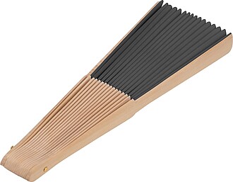 Hand fan, black