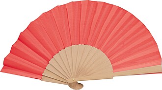 Hand fan, red
