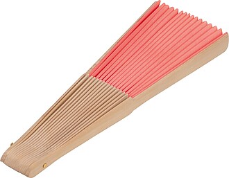 Hand fan, red