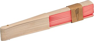 Hand fan, red