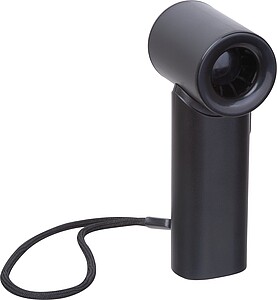 Handheld fan with 5 speed settings, black