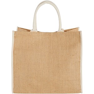 Harry coloured edge jute tote bag 25L
