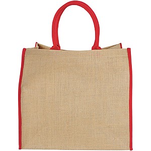 Harry coloured edge jute tote bag 25L